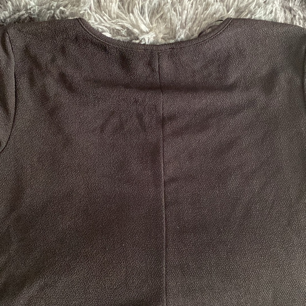 Premise black and golden beads mini t-shirt dress blouse - Picture 13 of 17